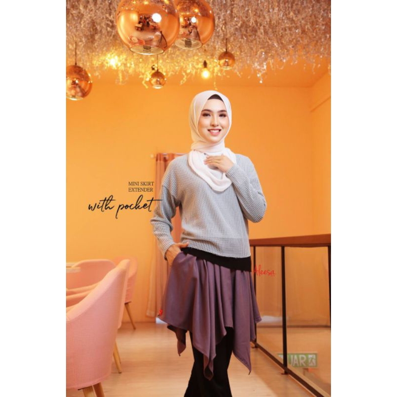 MINI SKIRT ZUMBA MUSLIMAH/SKIRT SHIRT EXTENDER