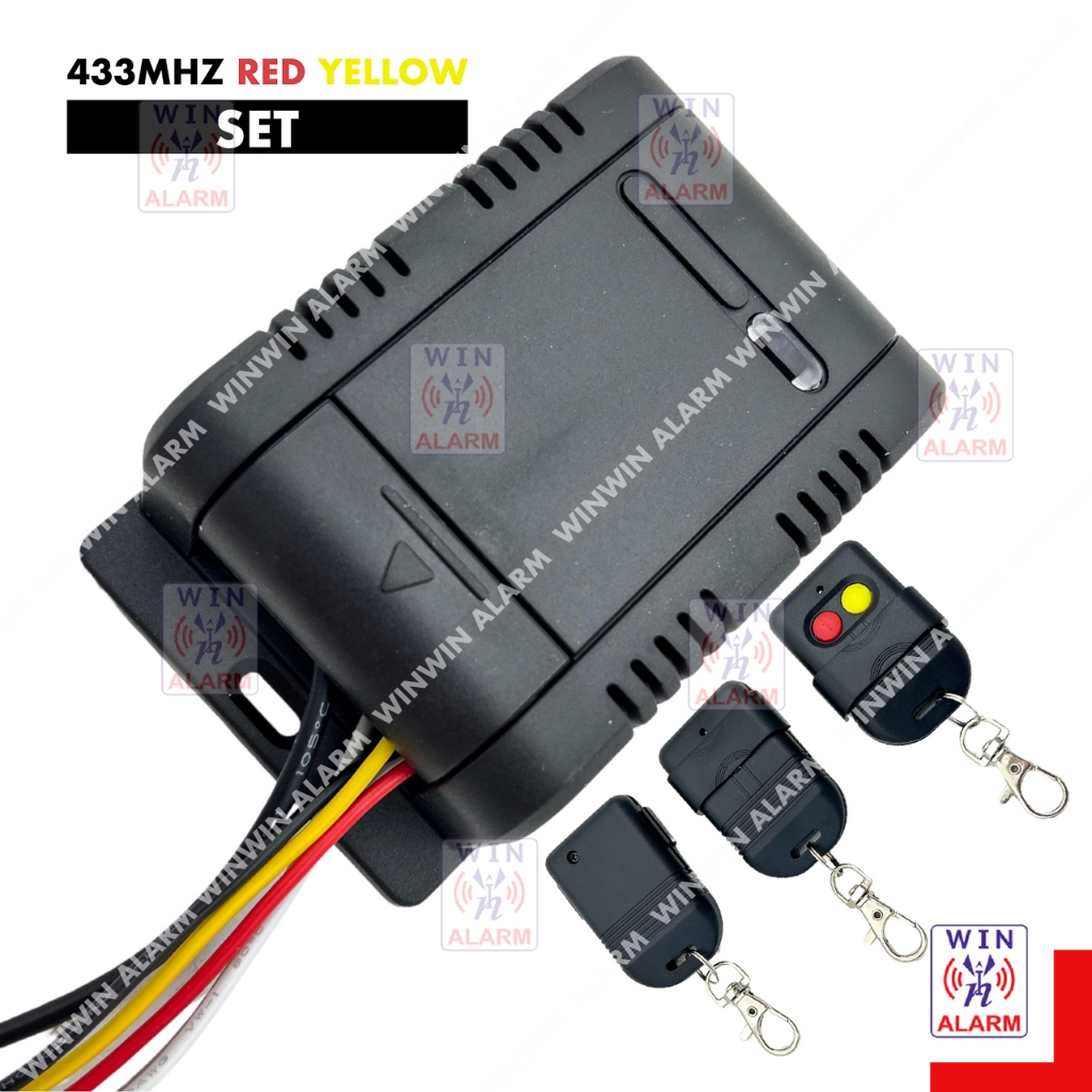 REMOTE CONTROL 433MHz RED YELLOW ( RECEIVER/REMOTE CONTROL) autogate ...