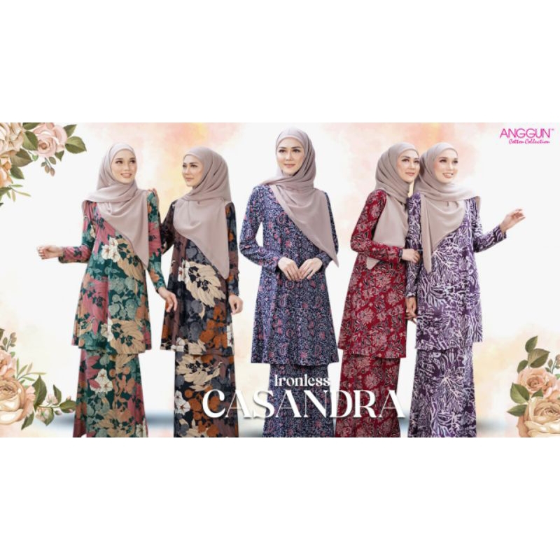 New Release Kurung Ironless 🔥 Casandra Kurung By Anggun Cotton 🔥 Ready