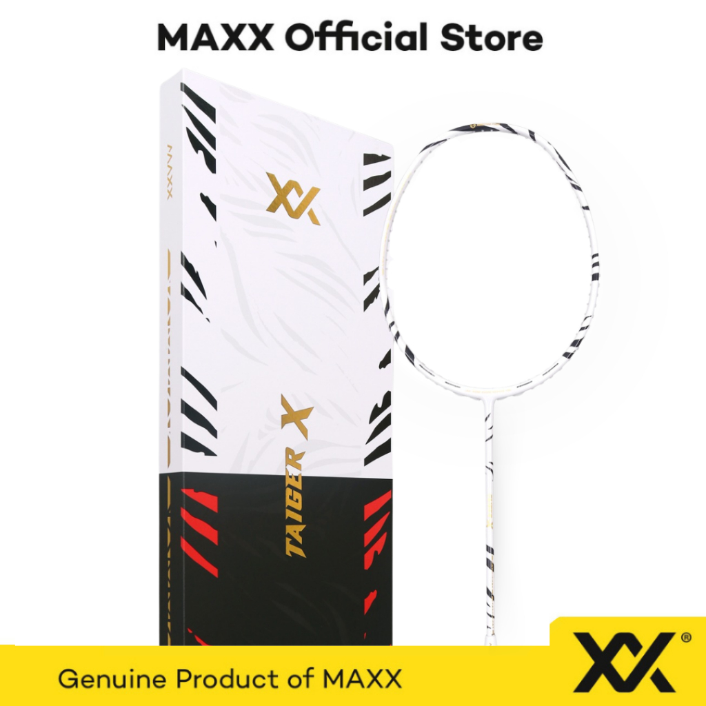 MAXX Badminton Racket - TAIGER X - White | Shopee Malaysia