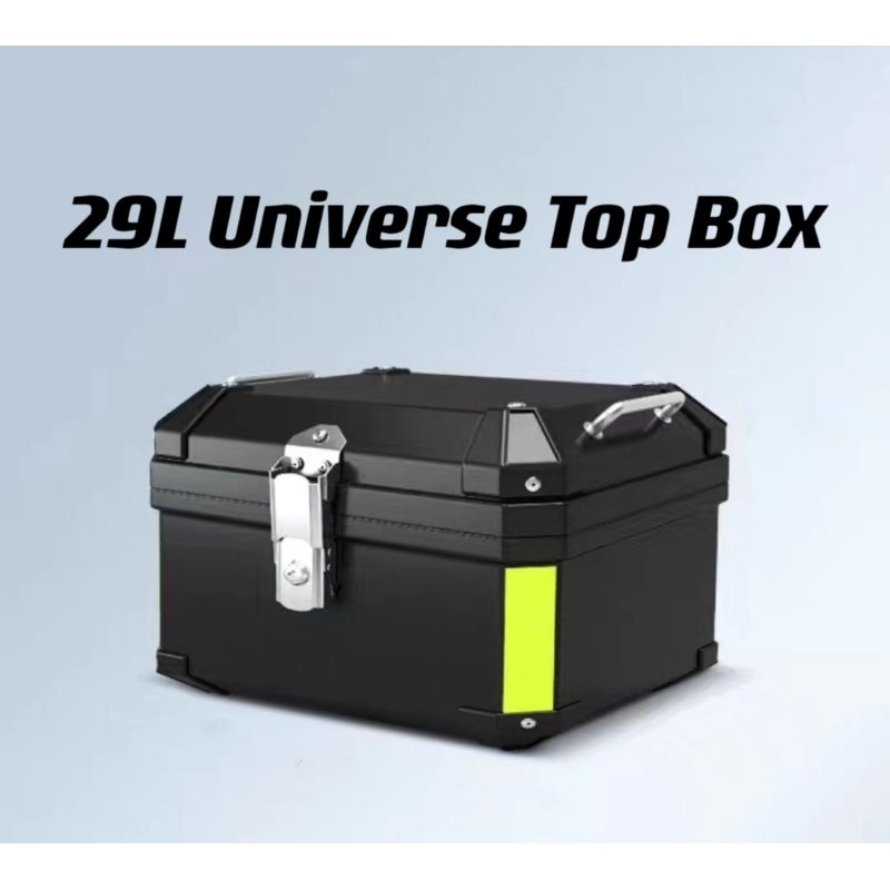 29L Motorcycle Top Box ABS Universal Motorcycle Storage Top Box Waterproof Shopee Malaysia