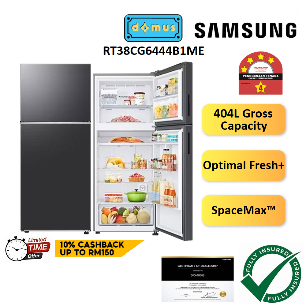 Samsung Refrigerator 2 Door Inverter 404L Fridge Peti Sejuk Peti Ais 2