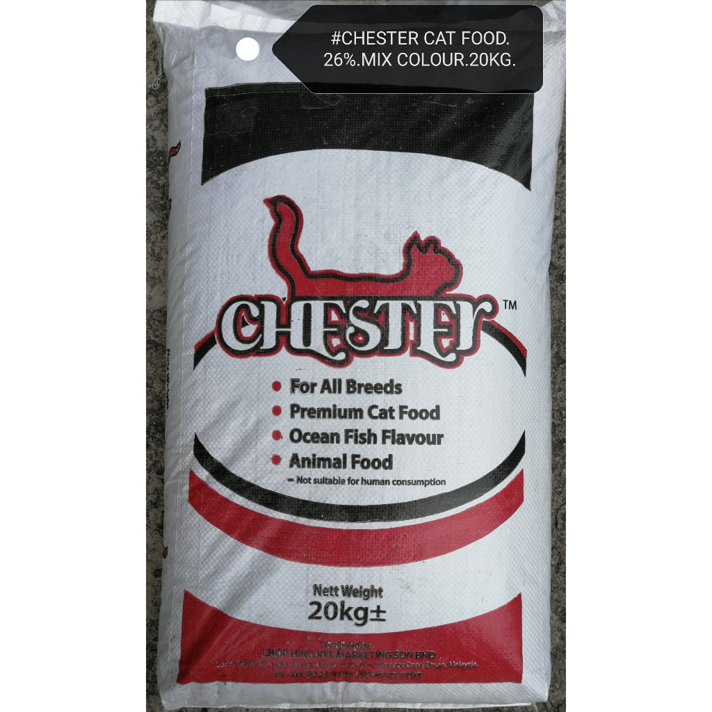 Chester Premium Cat Food Ocean Fish For All Breed Makanan Kucing 20kg ...