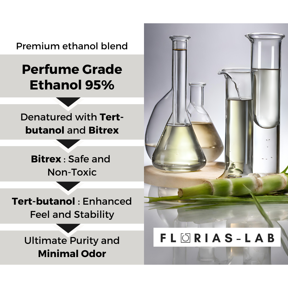 Florias-Lab, Perfume Grade Ethanol 95% (1Liter) : Alcohol denatured ...