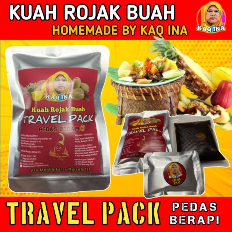 TRAVEL PACK KUAH ROJAK KAQ INA (PEDAS BERAPI) | Shopee Malaysia