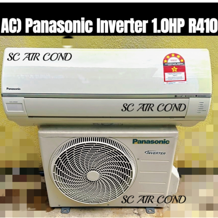 Second Hand Panasonic 1.0HP Inverter Air Cond R410 GAS Installation KL