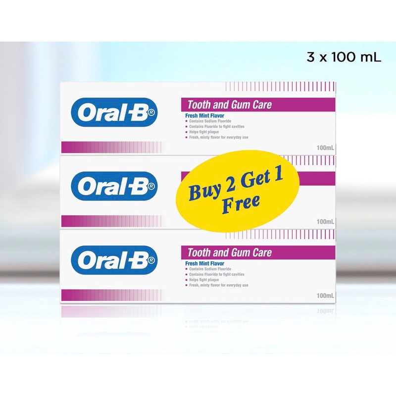 Oral B Tooth And Gum Care Toothpaste Fresh Mint (3x100ml) | Shopee Malaysia