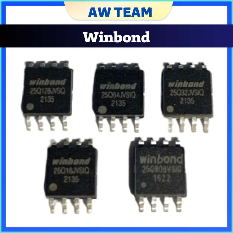 Winbond 25Q16JVSIQ 25Q32CSIG 25Q64FVSIG 25Q80 25Q128FVSG EPROM IC SOP-8 ...
