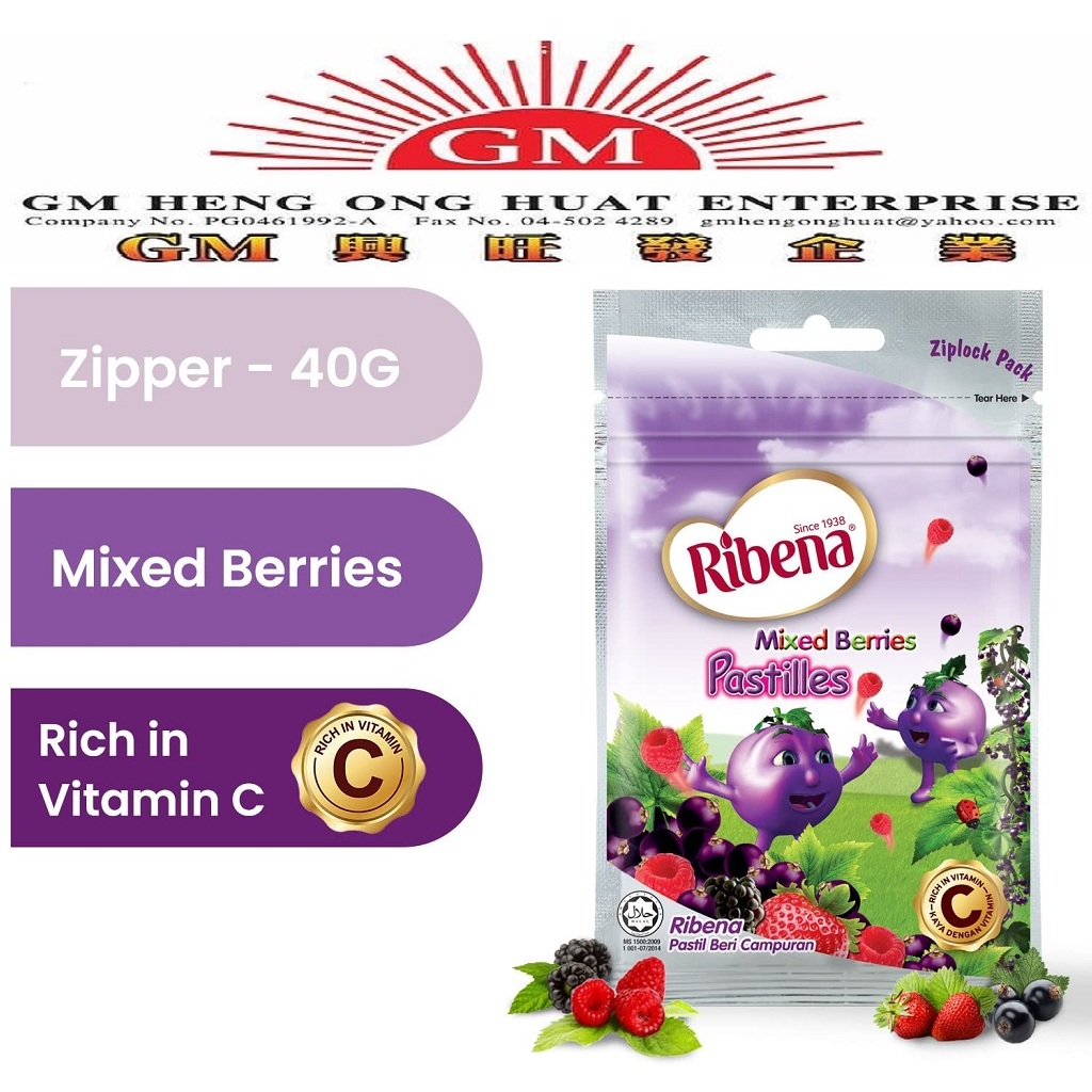 Ribena Mixed Berries Pastilles 40g | Shopee Malaysia