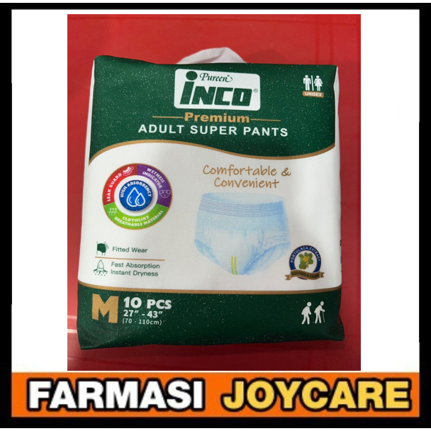 Pureen inco (premium) adult super pants , comformtable & convenient M ...