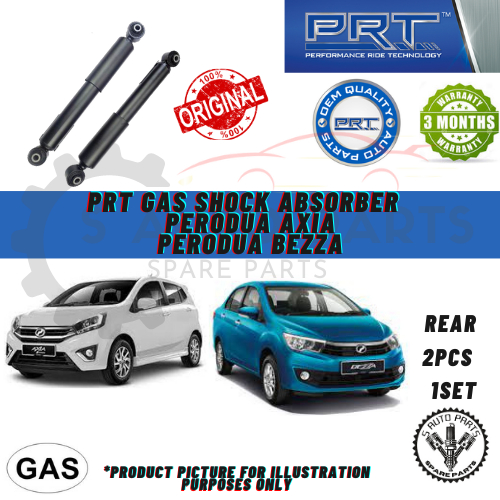 PERODUA AXIA / PERODUA BEZZA (REAR 2PCS) 100% ORIGINAL BRAND PRT SHOCK ...