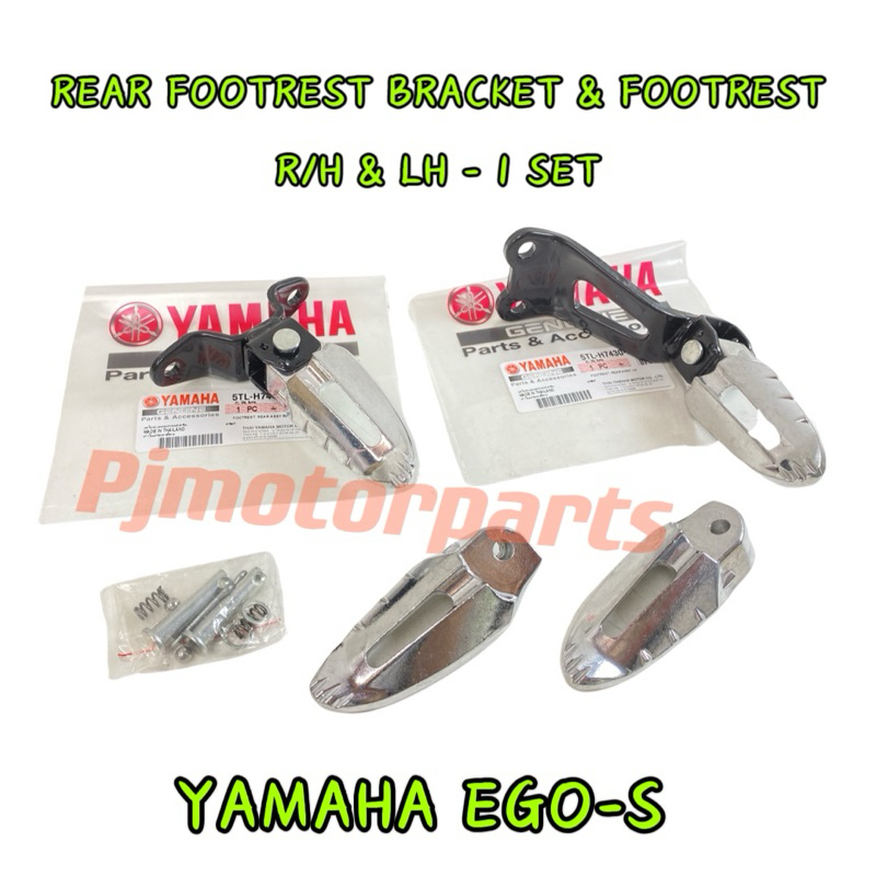 YAMAHA EGOS / EGOS RH & LH REAR FOOTREST BRACKET & FOOTREST
