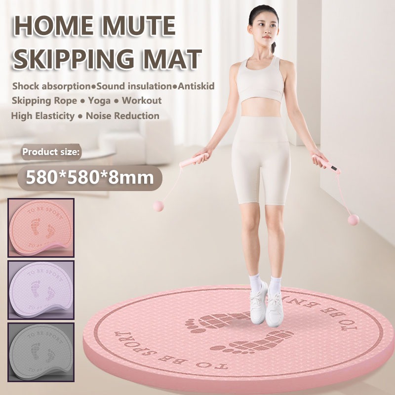 Ready Stock Jump Rope Yoga TPE Mat Skipping Floor Workouts for Sports