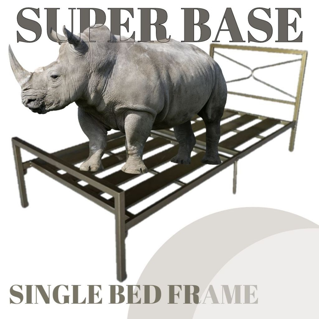 JFH 2M SUPER BASE SINGLE FRAME METAL SINGLE BED FRAME KATIL BUJANG ...
