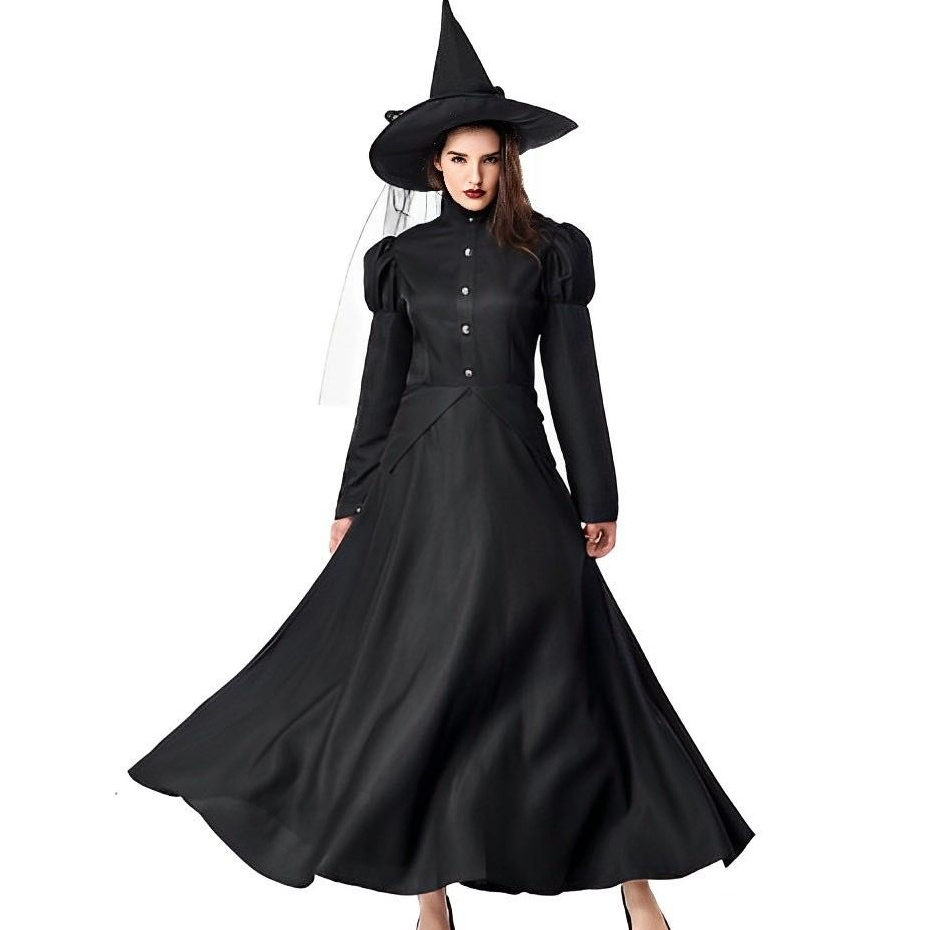 💥Malaysia Ready Stock💥Women Deluxe Wicked Witch Costume Black Full ...