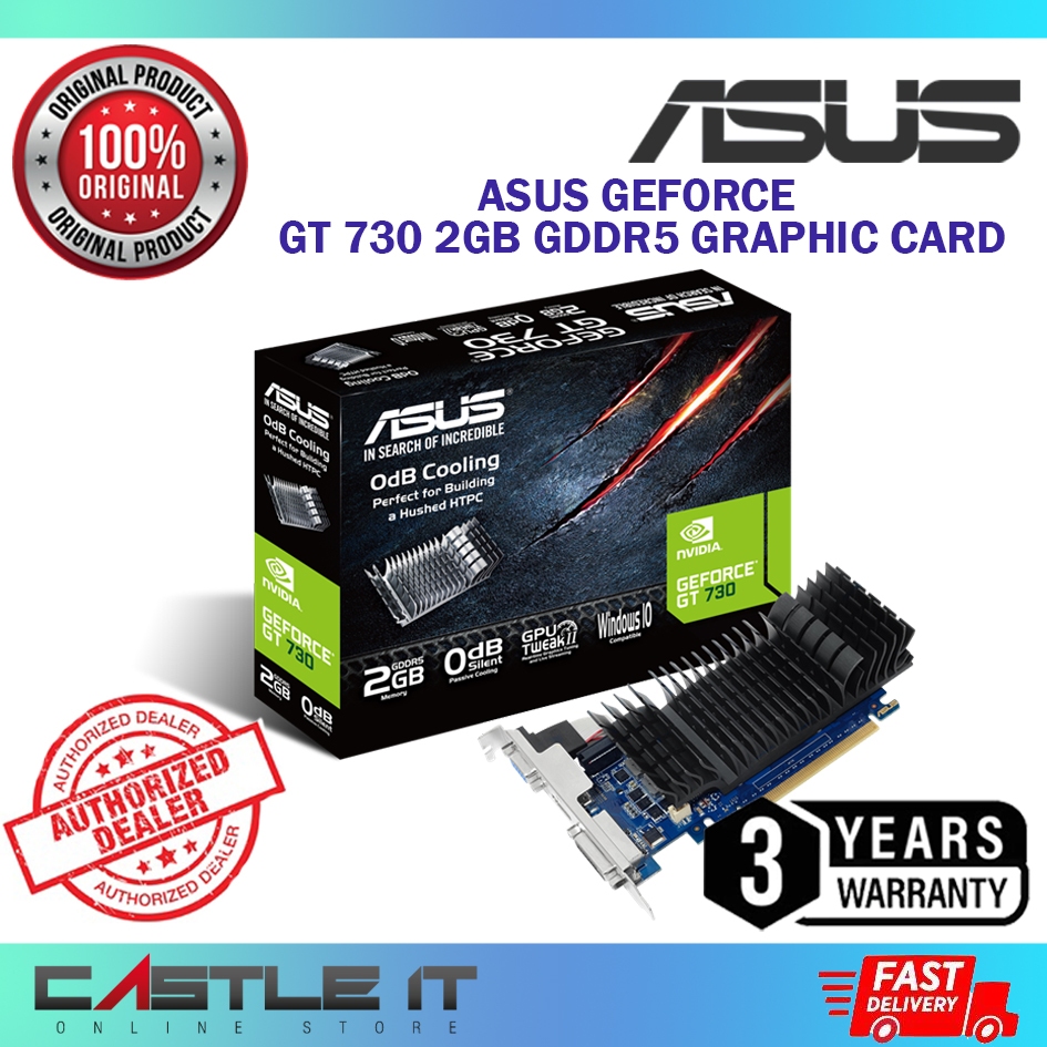 Asus GT 730 2GB GDDR5 Nvdia GeForce GT730 2G D5 LP Low Profile GPU