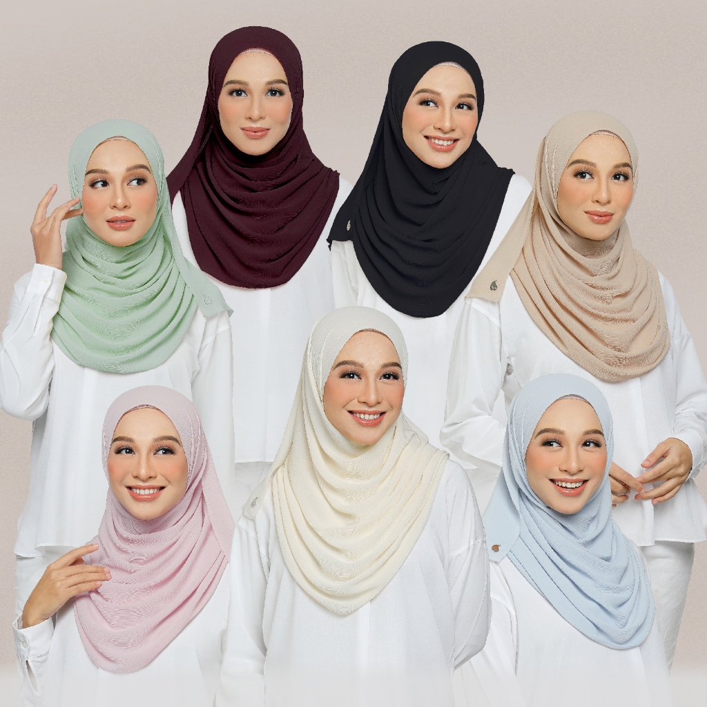 Waarna Essentials: Colors For All (Textured Chiffon) | Shopee Malaysia