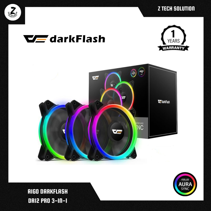 Aigo Darkflash DR12 PRO ADDRESSABLE RGB FAN ( 3 IN 1 ) | Shopee Malaysia