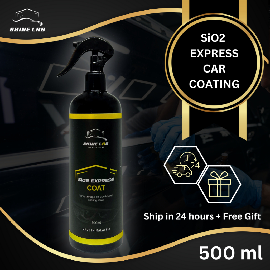 ShineLab Express Coating [SiO2 Express Coat] SiO2 Infused Coating. Hydrophopic Coating Car Care