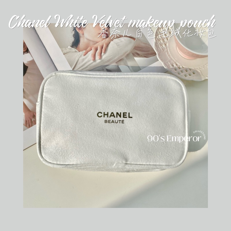 Chanel velvet hot sale makeup bag