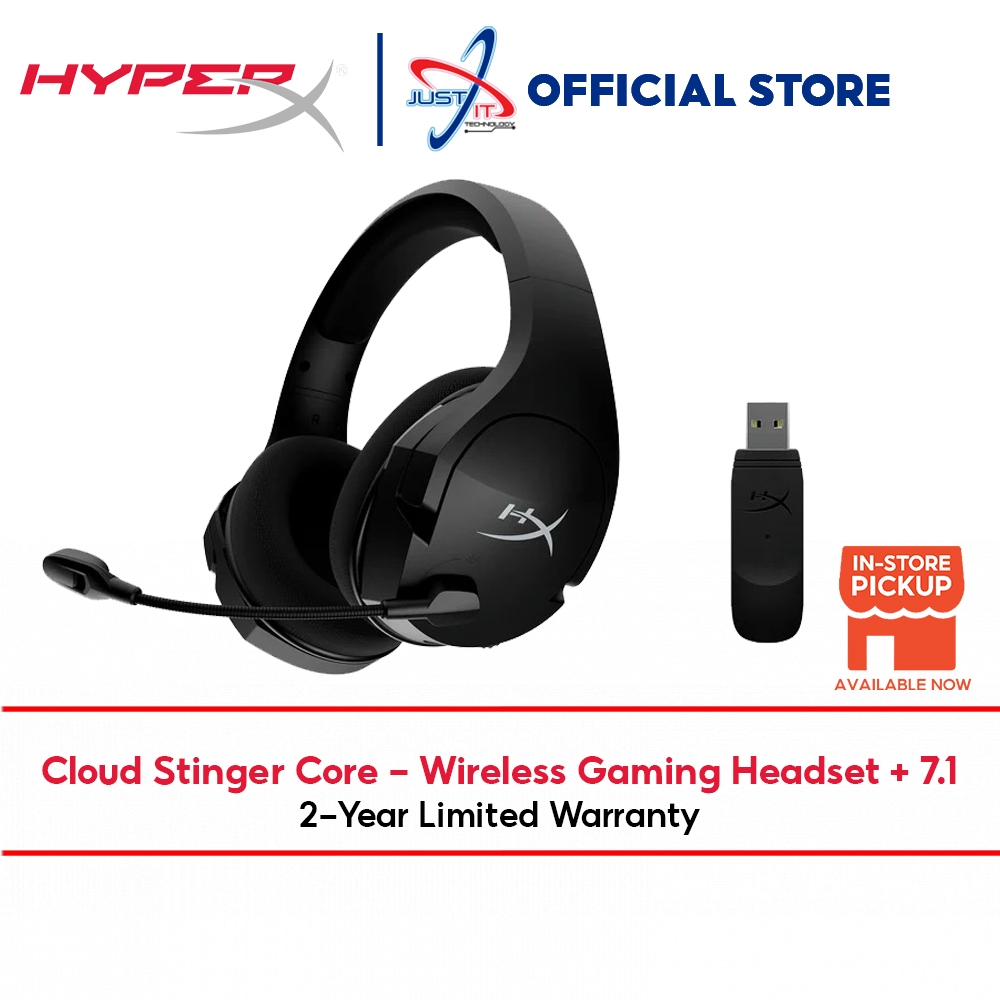 HYPERX CLOUD STINGER CORE WIRELESS GAMING HEADSET + 7.1 (BLACK