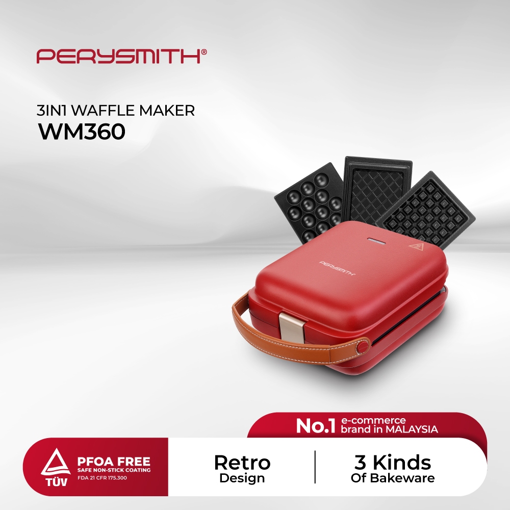 PerySmith 3in1 Waffle Maker EasyCooking Series WM360 Shopee Malaysia
