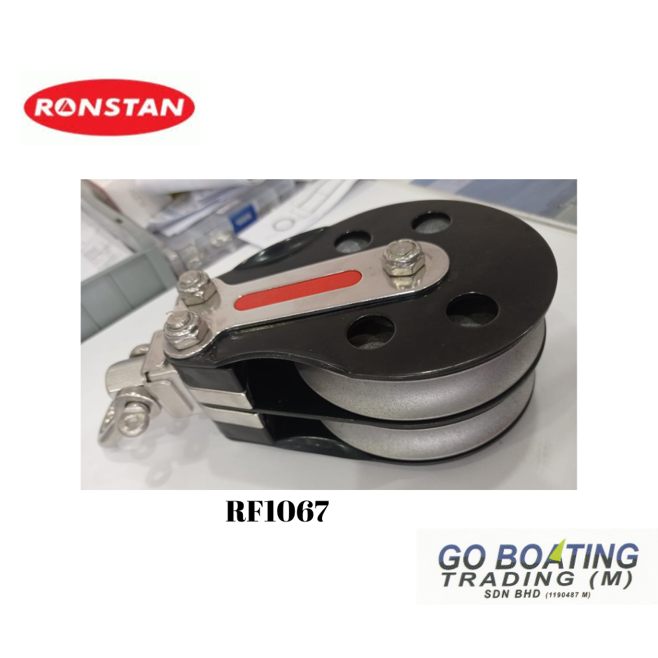 RONSTAN RF1067 100MM DOUBLE BLOCK, ALUM SHEAVE, UNIVERSAL HEAD | Shopee ...