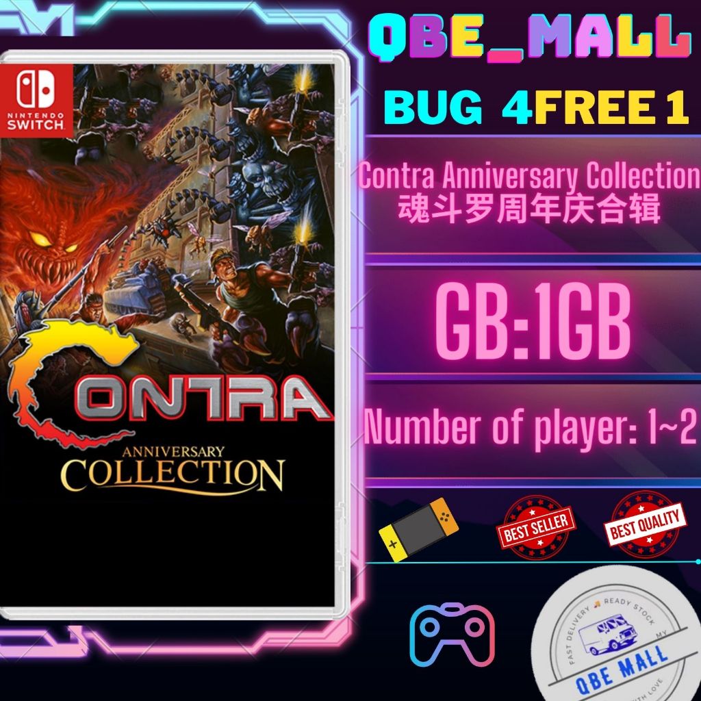 Contra Anniversary Collection 魂斗罗周年庆合辑 魂斗羅 週年慶合輯 (Nintendo switch)  DigitalDownload