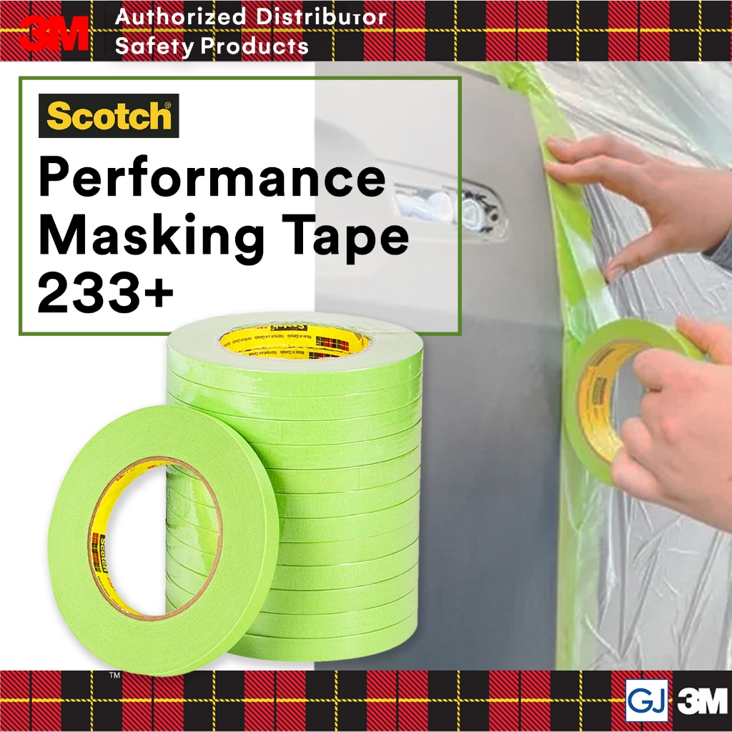 3M Scotch 233+ Automotive HiTemp Refinish Performance Crepe Paper