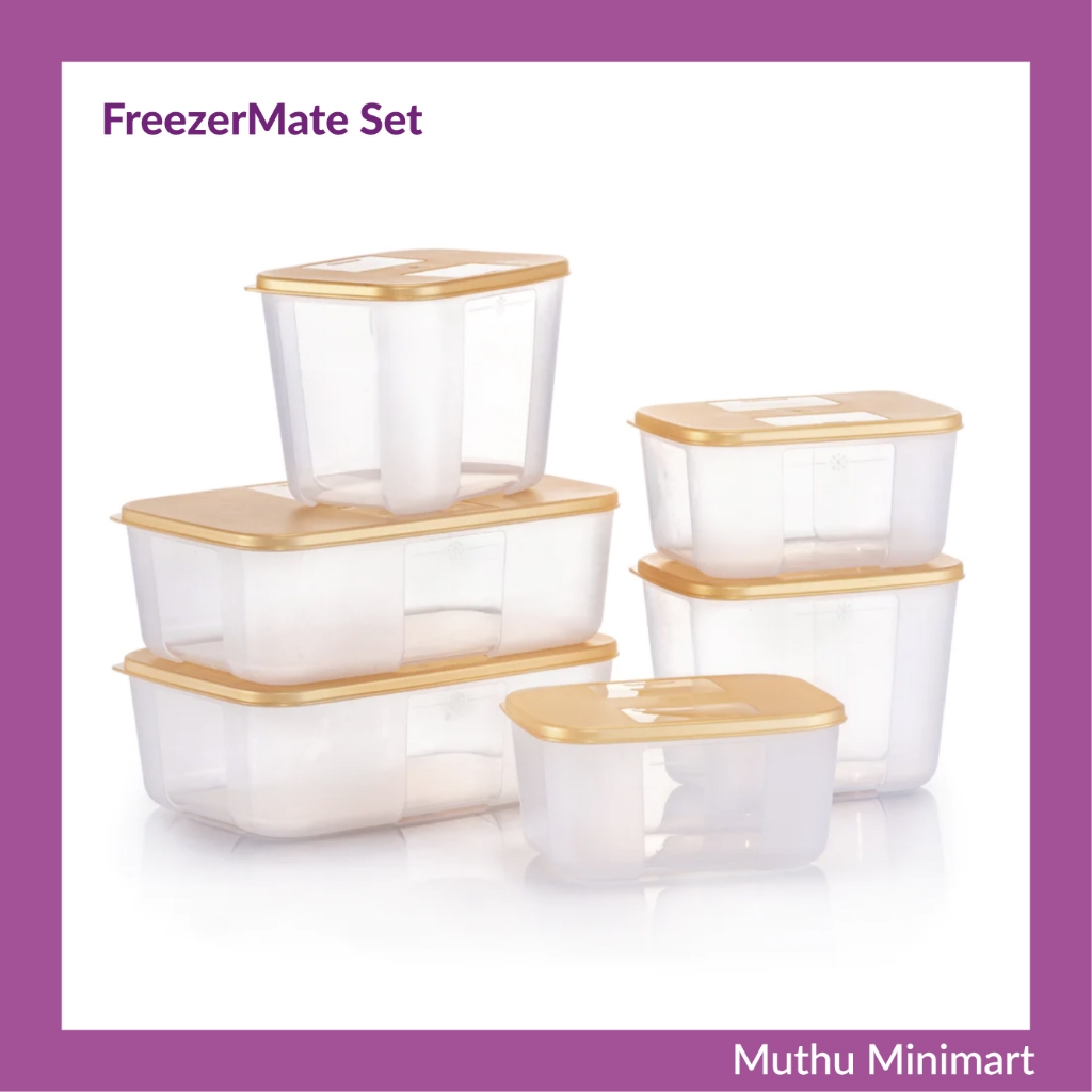 Original Tupperware | FreezerMate Set Food Storage Container Canister ...