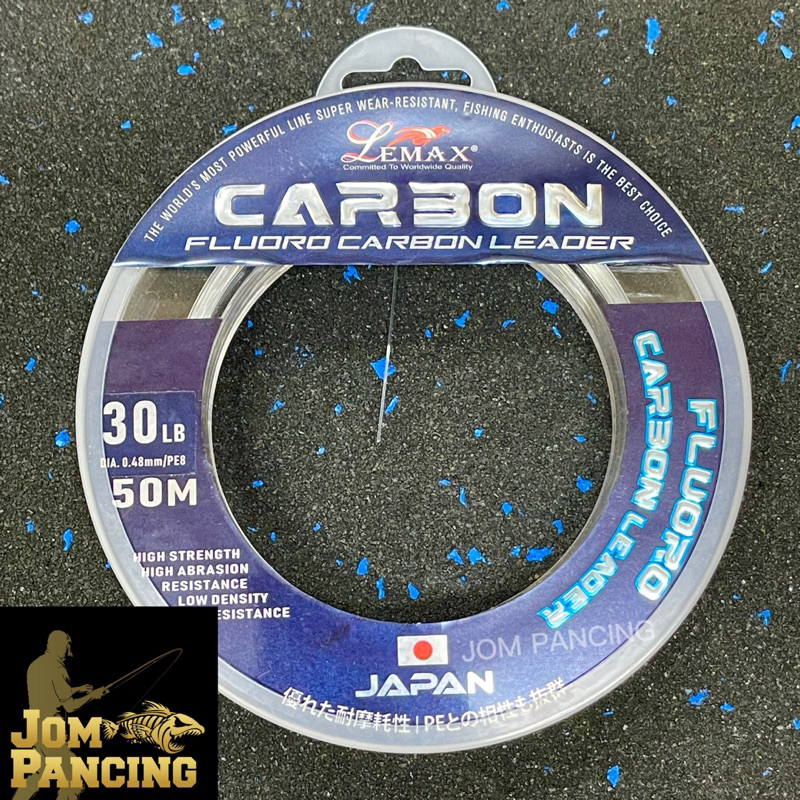 【Jom Pancing】LEMAX FC MAX CARBON FLUOROCARBON HARD LEADER FISHING LINE ...