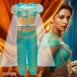 Sexy Goddess Princess Jasmine Costume Adults Women Carnival Halloween  Costumes Belly Dance Performance Arab Costume Size S-XXL