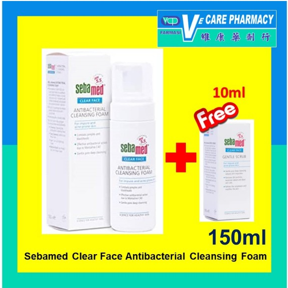 Sebamed Clear Face Antibacterial Cleansing Foam 150ml (Exp 03/2026
