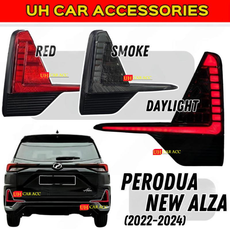 PERODUA ALZA 20222024 LED REAR BUMPER REFLECTOR DAYLIGHT DRL BRAKE