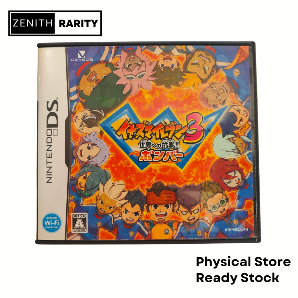 Zenith Rarity Nintendo NDS game Inazuma Eleven 3 Bomber | Shopee Malaysia