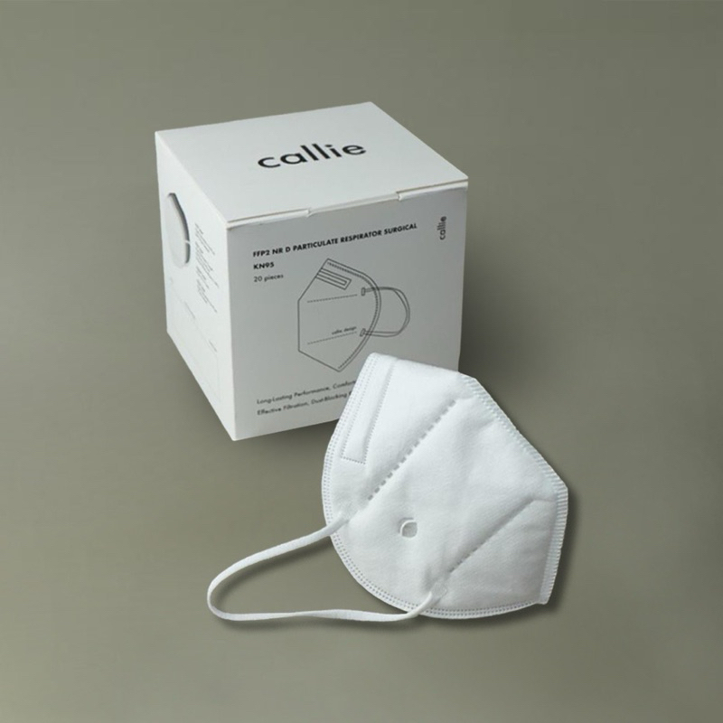 Callie KN95 Mask (White) | Shopee Malaysia