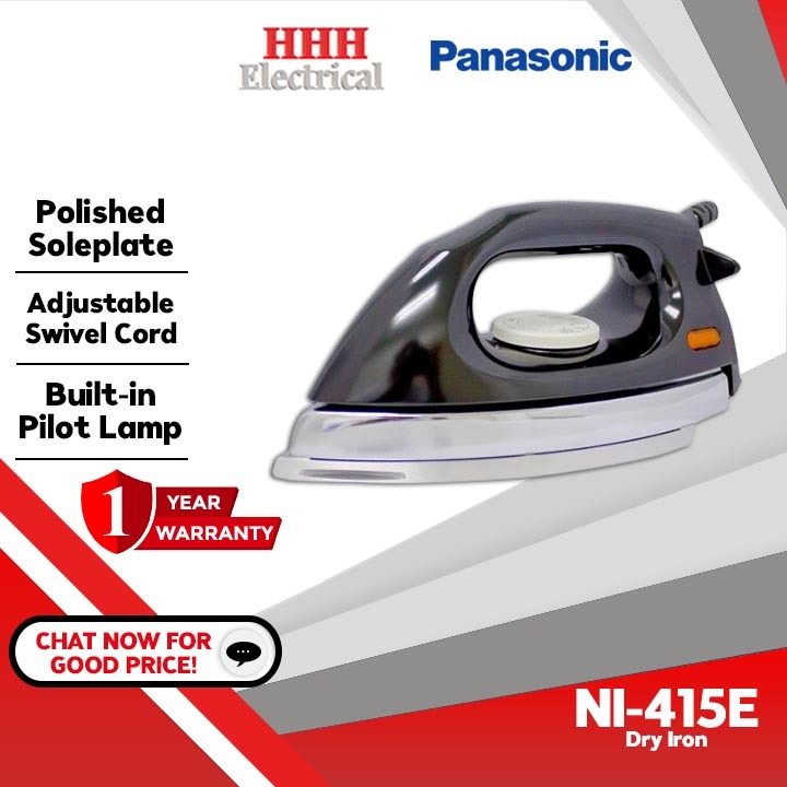 Panasonic Polished Dry Iron Ni E Black Khind Electric Seterika Dry Iron Kg Ei