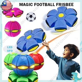 Creative Magic Light Flying Saucer Ufo Ball For Kids, Ufo Flying Saucer  Balls Toy, Flying Magic Orb Ball With Led Lights, Flying Flat Throw Disc  Ball