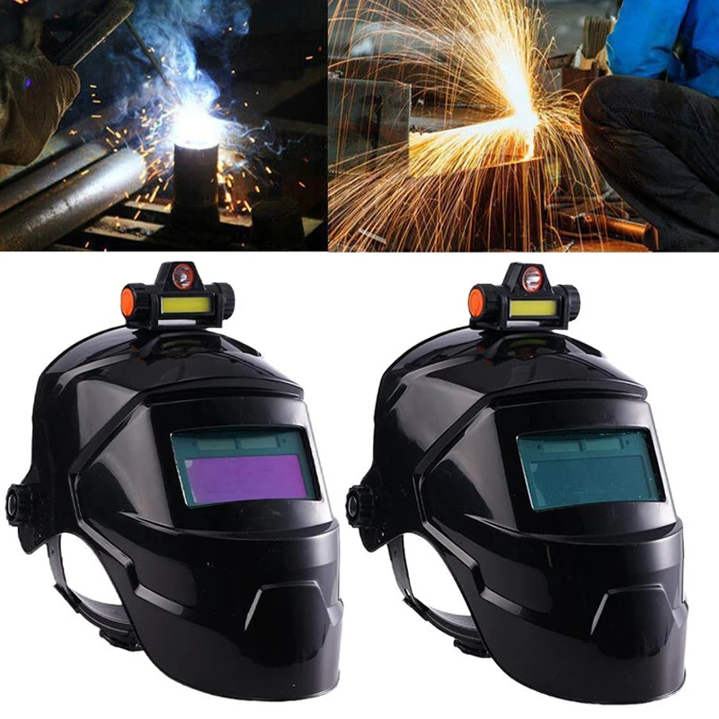 Welding Helmet Welder Mask Chameleon Large View True Color Solar Power Auto Darkening Welding 7013