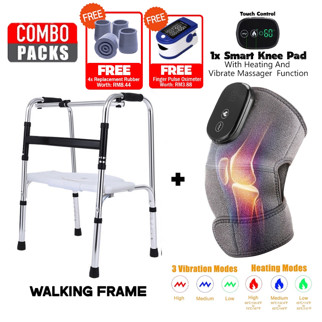 Multipurpose Walking Frame Commode Seat Shower Toilet Potty Chair ...