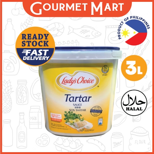 LADY'S CHOICE TARTAR SAUCE 3L ( MAX 2 TUB PER ORDER ) Shopee Malaysia