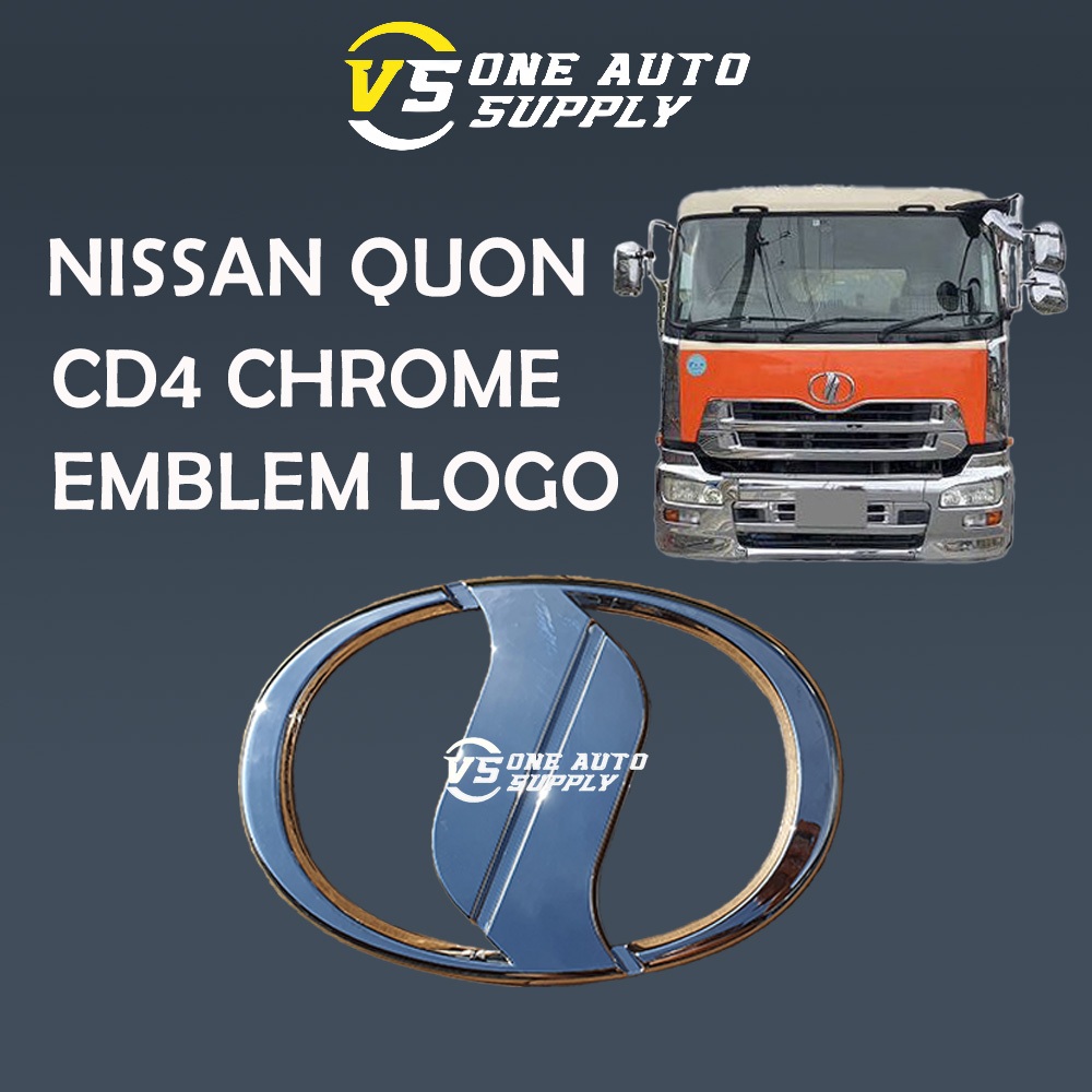 NISSAN QUON CD4 CHROME EMBLEM LOGO | Shopee Malaysia