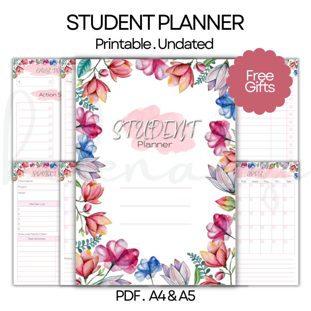 Student Planner, Planner, Printable Planner, Study Planner, Akademic ...