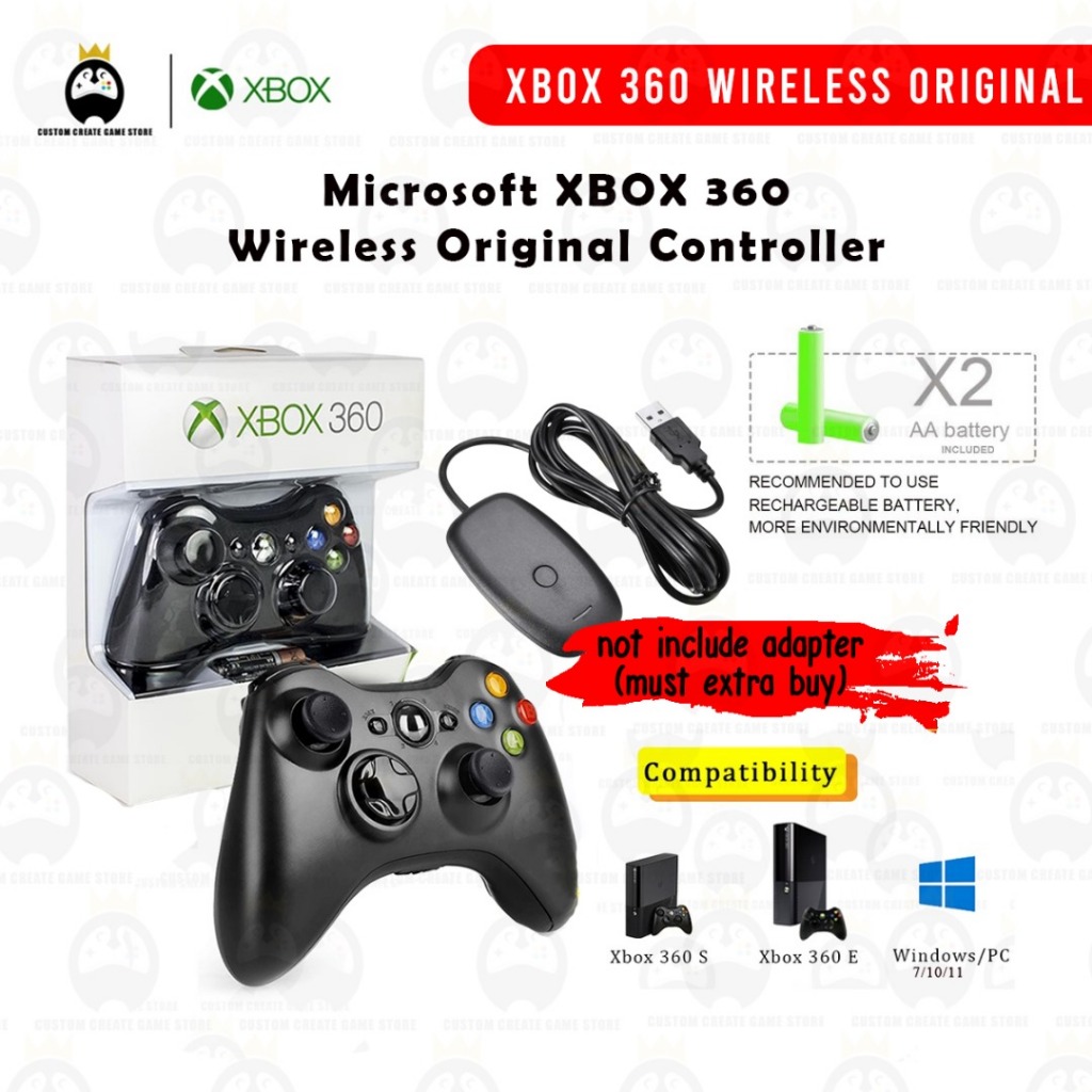 Xbox 360 shop controller shopee