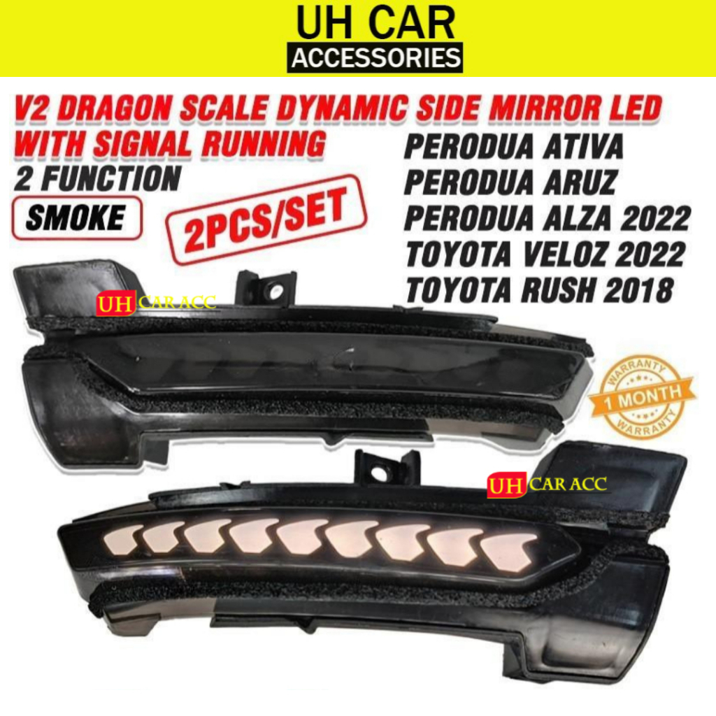 PERODUA ATIVA ALZA ARUZ / TOYOTA RAIZE VELOZ RUSH V2 DRAGON SCALE ...