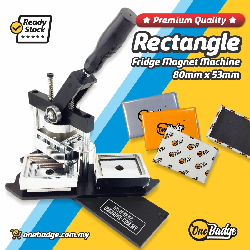 Rectangle Fridge Magnet Machine- 80mm x 53mm | Premium Quality Fridge  Magnet Machine