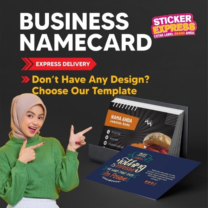Business Card 2 Sided Print Siap Express Siap Design Name Card Custom