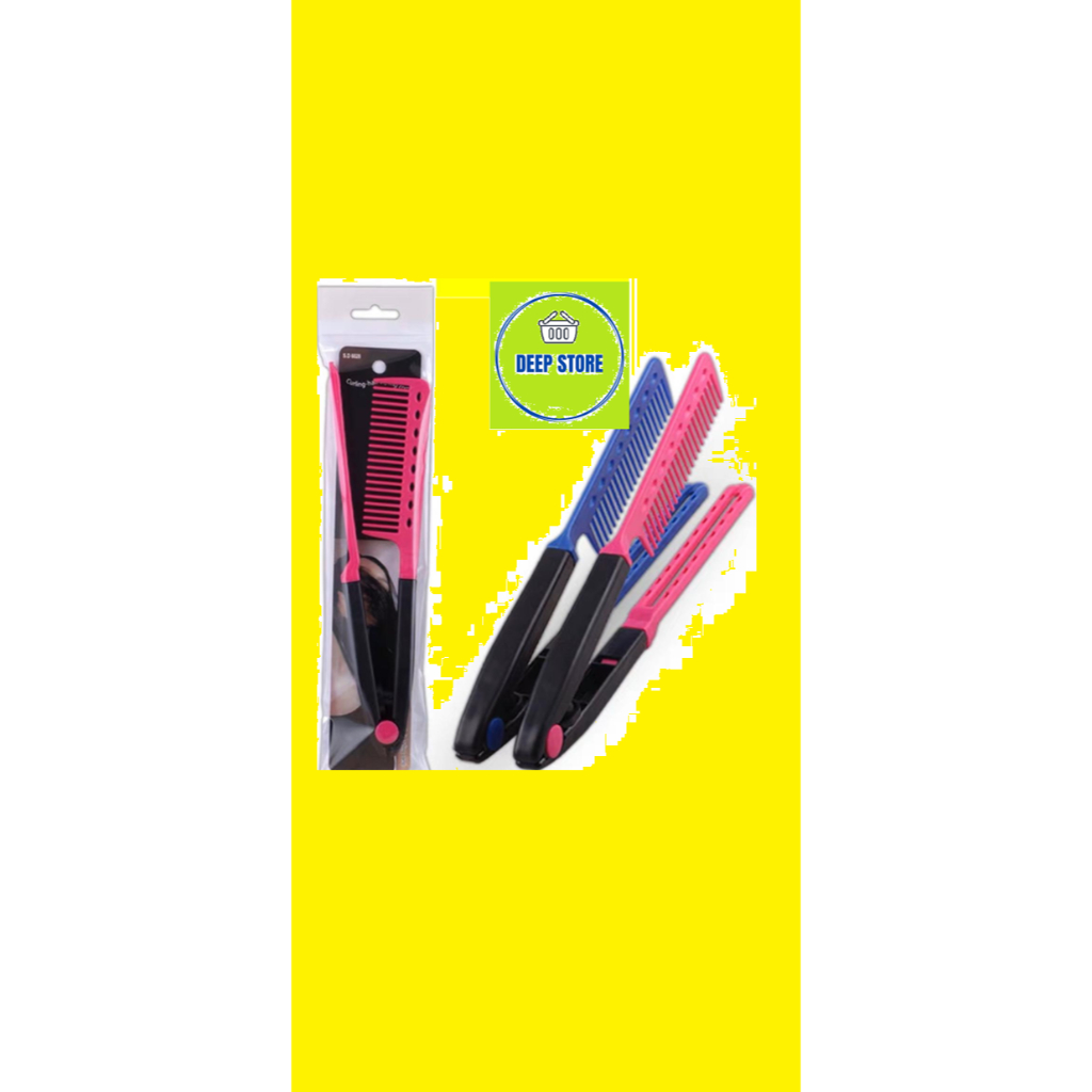 V curly hair comb straight curly folding air bangs top