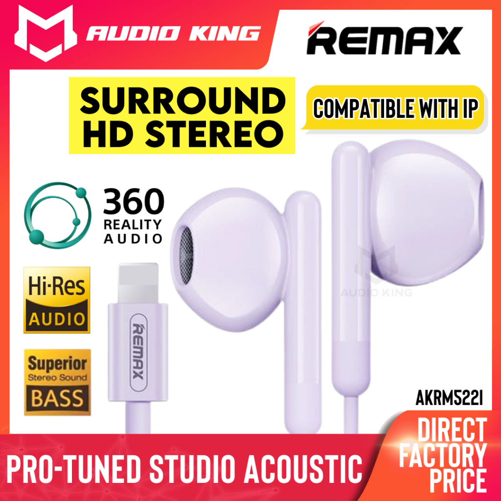 REMAX Earphone Original Earphone Bass Earphone Stereo Earphones Bass ...