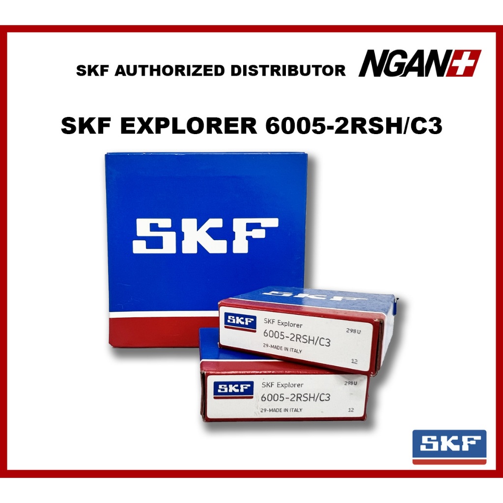 SKF 6005 2Z/C3 , 2RSH/C3 Deep Groove Ball Bearing (25MM X 12MM X 47MM ...